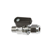 Valvola a sfera maschio conico attacco bicono