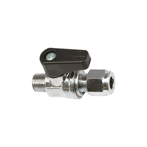 Valvola a sfera maschio conico attacco bicono