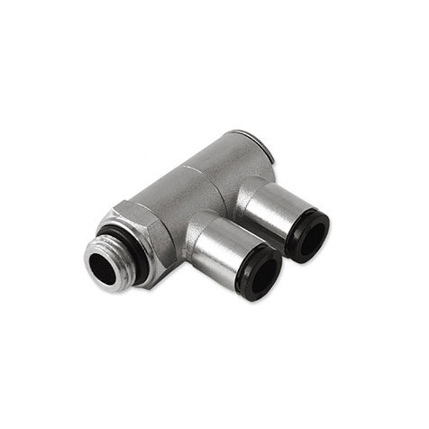 Doppio anello semplice girevole con asta