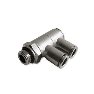 Doppio anello semplice girevole con asta