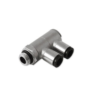 Doppio anello semplice girevole con asta