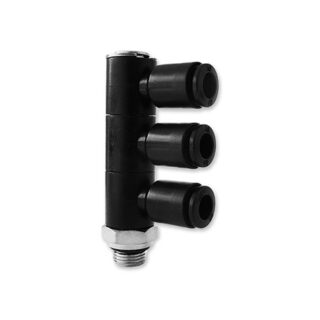 Triplo anello semplice girevole con asta